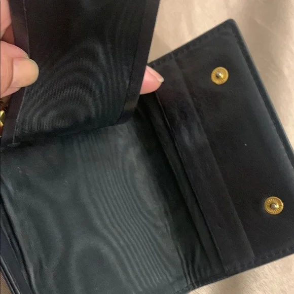 Chanel Black Key Card Holder with Iconic CC Logo hard to find EUC Authentic - Picture 5 of 14